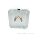 13x13x5cm Elastic Film Transparent Denture Box with Membrane